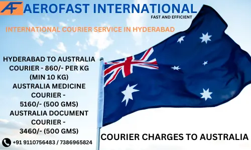 Hyderabad to Australia Courier charges